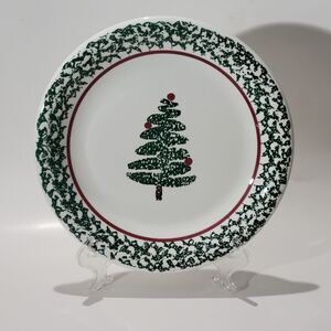 Furio Christmas Tree Holiday Dinner Plate 10 1/4” Stoneware